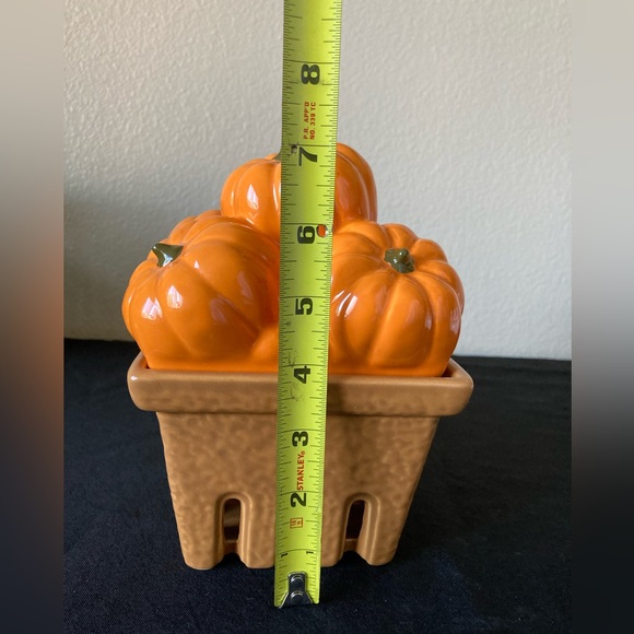 HomeWorx by Harry Slatkin Ceramic Pumpkin Basket Farm Stand No Candle - Picture 6 of 14